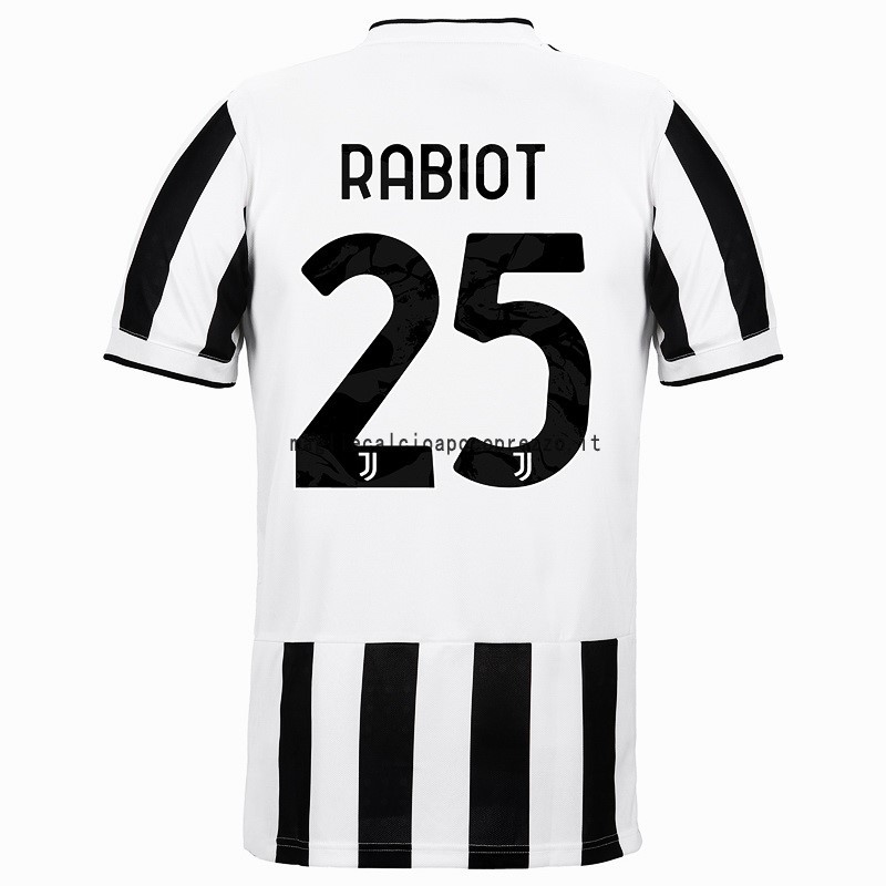 NO.25 Rabiot Prima Maglia Juventus 2021 2022 Bianco Nero