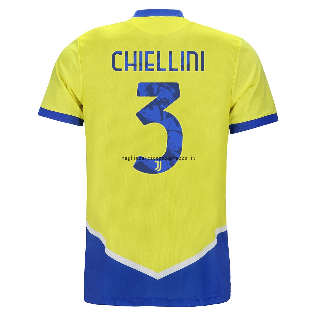 NO.3 Chiellini Terza Maglia Juventus 2021 2022 Giallo