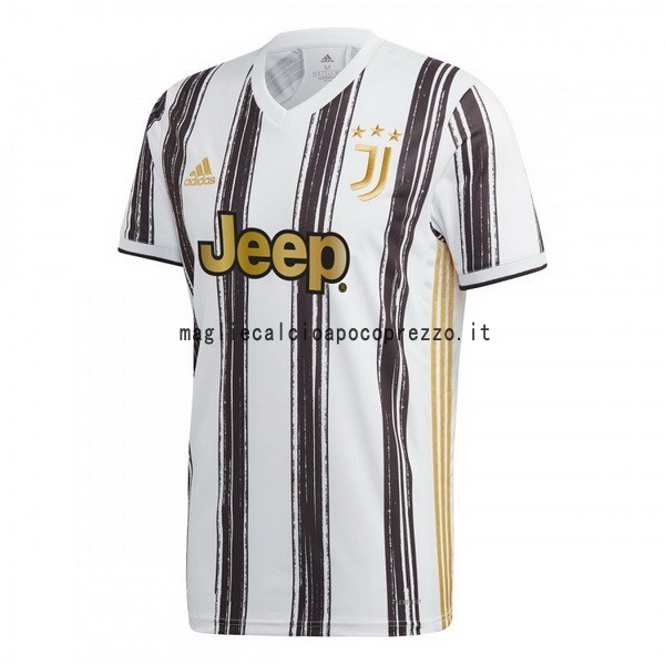 Prima Maglia Juventus 2020 2021 Bianco Nero