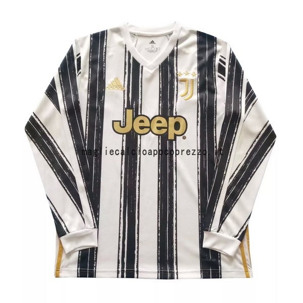 Prima Manica lunga Juventus 2020 2021 Bianco Nero