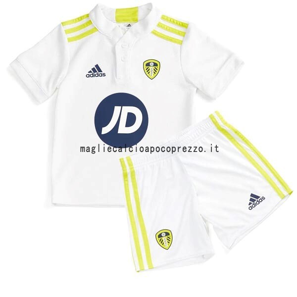 Prima Maglia Set Completo Bambino Leeds United 2021 2022 Bianco