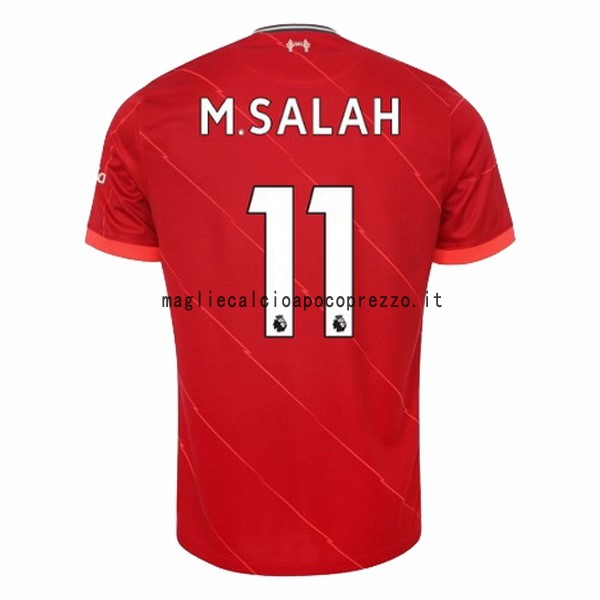NO.11 M.Salah Prima Maglia Liverpool 2021 2022 Rosso