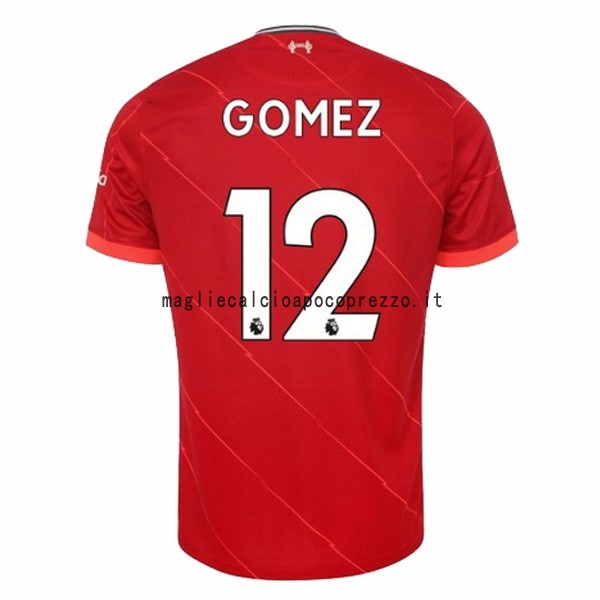 NO.12 Gomez Prima Maglia Liverpool 2021 2022 Rosso