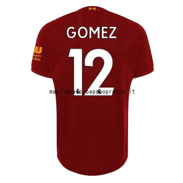 NO.12 Gomez Prima Maglia Liverpool 2019 2020 Rosso