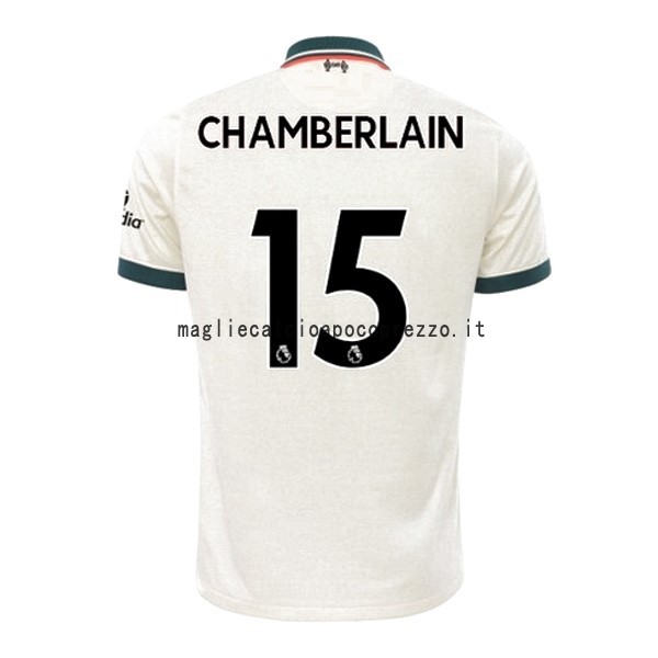 NO.15 Chamberlain Seconda Maglia Liverpool 2021 2022 Bianco