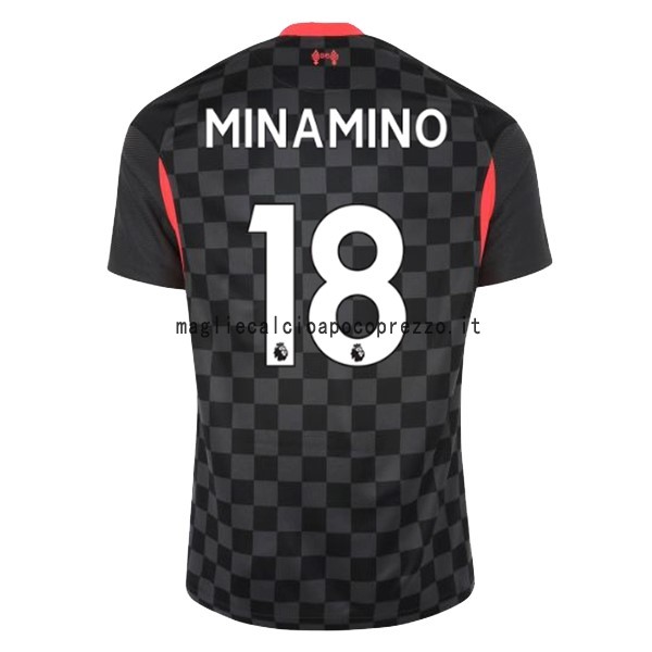 NO.18 Minamino Terza Maglia Liverpool 2020 2021 Nero
