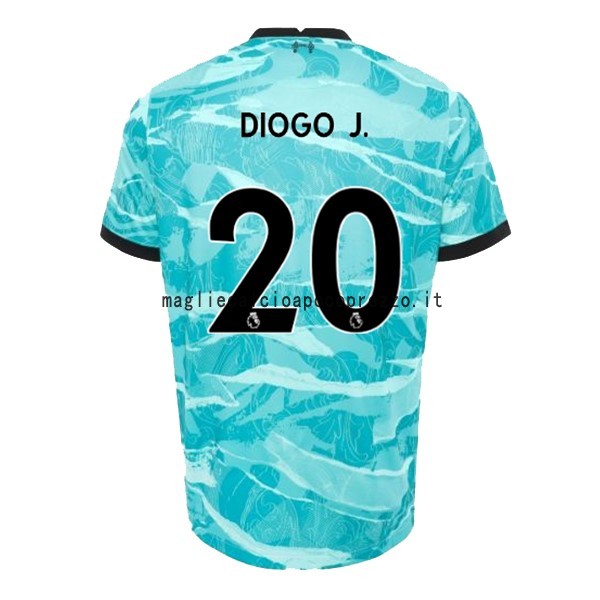 NO.20 Diogo Jota Seconda Maglia Liverpool 2020 2021 Blu