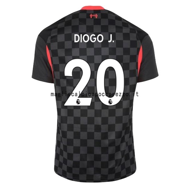 NO.20 Diogo Jota Terza Maglia Liverpool 2020 2021 Nero