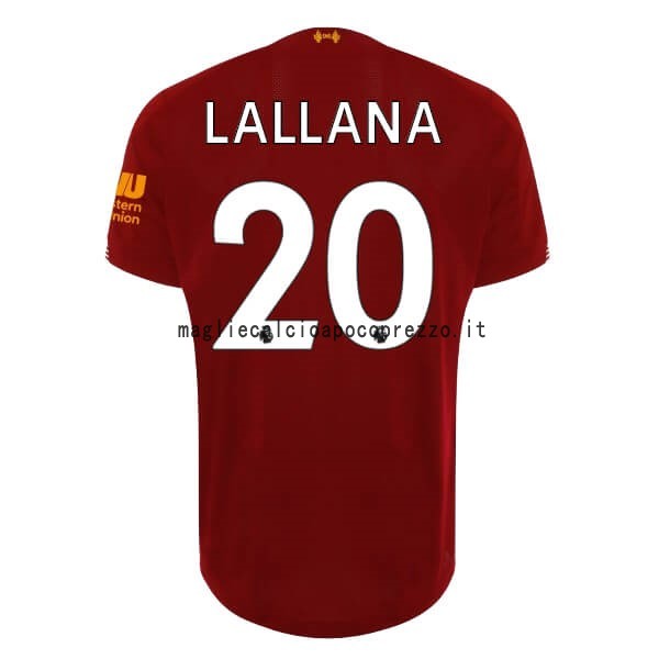 NO.20 Lallana Prima Maglia Liverpool 2019 2020 Rosso