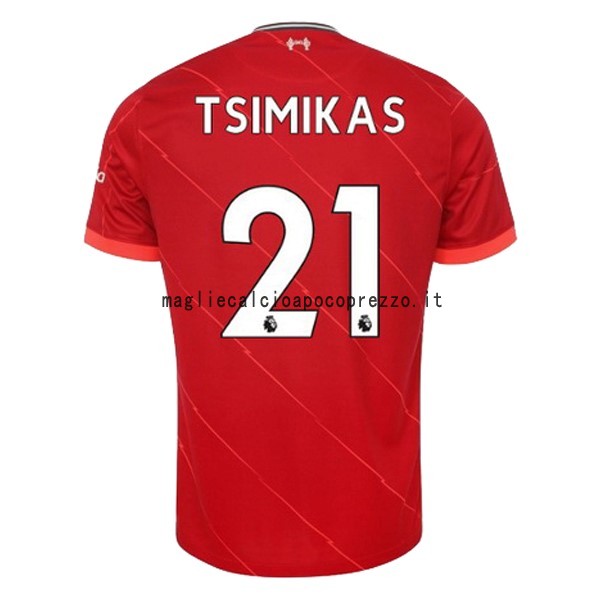 NO.21 Tsimikas Prima Maglia Liverpool 2021 2022 Rosso