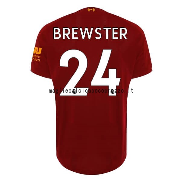 NO.24 Brewster Prima Maglia Liverpool 2019 2020 Rosso