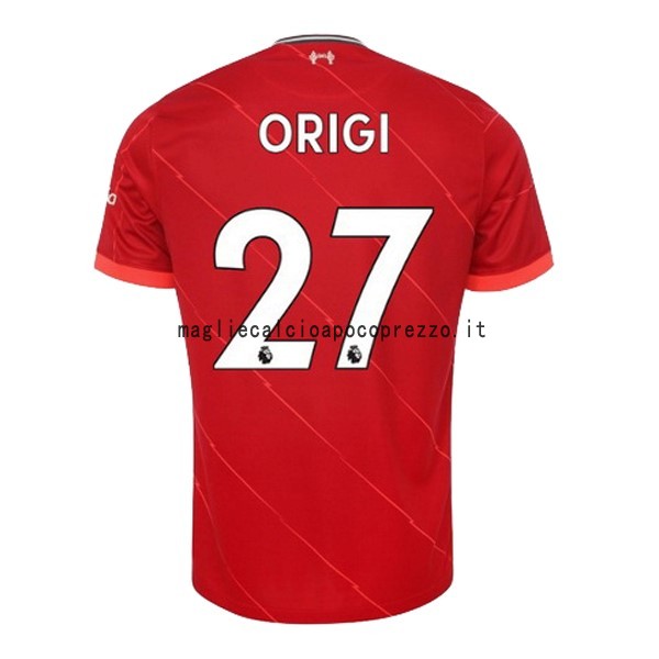 NO.27 Origi Prima Maglia Liverpool 2021 2022 Rosso