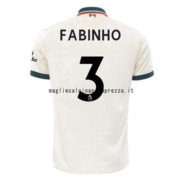 NO.3 Fabinho Seconda Maglia Liverpool 2021 2022 Bianco