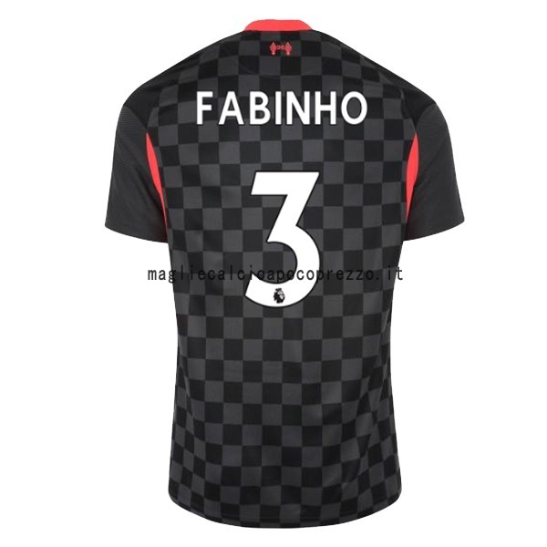 NO.3 Fabinho Terza Maglia Liverpool 2020 2021 Nero