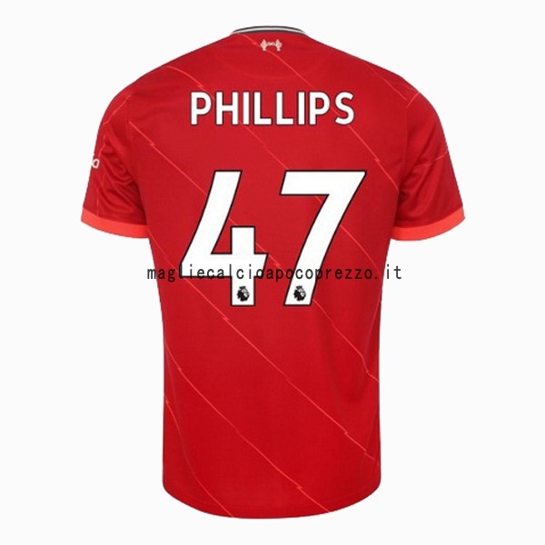 NO.47 Phillips Prima Maglia Liverpool 2021 2022 Rosso