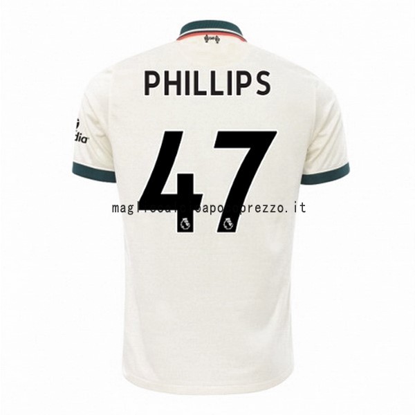 NO.47 Phillips Seconda Maglia Liverpool 2021 2022 Bianco