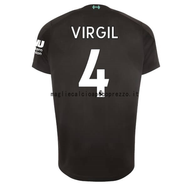 NO.4 Virgil Terza Maglia Liverpool 2019 2020 Nero