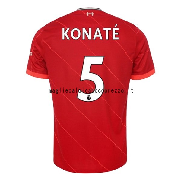 NO.5 Konaté Prima Maglia Liverpool 2021 2022 Rosso