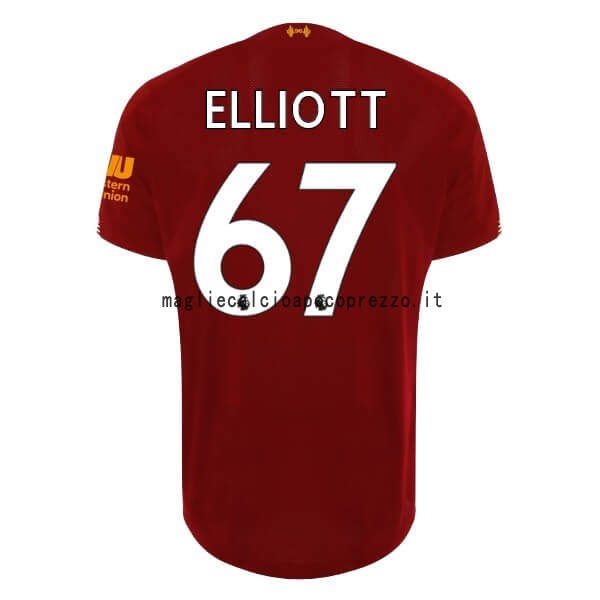 NO.67 Elliott Prima Maglia Liverpool 2019 2020 Rosso