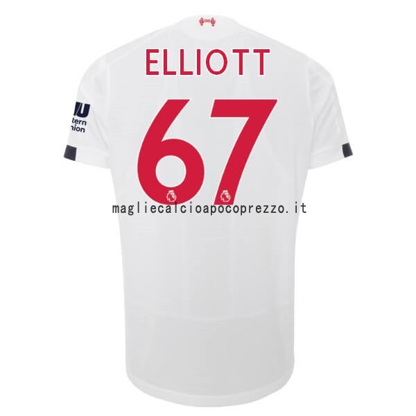 NO.67 Elliott Seconda Maglia Liverpool 2019 2020 Bianco