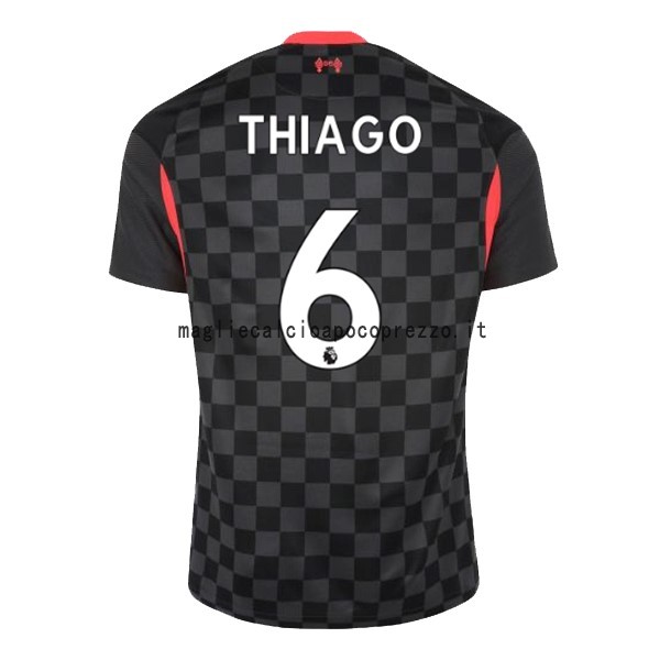 NO.6 Thiago Terza Maglia Liverpool 2020 2021 Nero