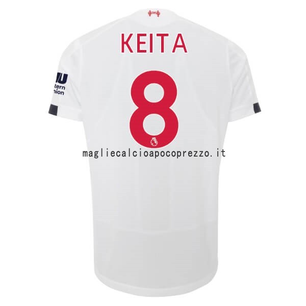 NO.8 Keita Seconda Maglia Liverpool 2019 2020 Bianco