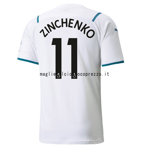 NO.11 Zinchenko Seconda Maglia Manchester City 2021 2022 Bianco