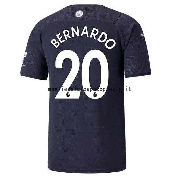 NO.20 Bernardo Terza Maglia Manchester City 2021 2022 Blu Navy