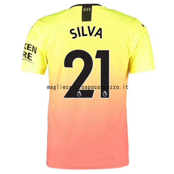 NO.21 Silva Terza Maglia Manchester City 2019 2020 Arancione