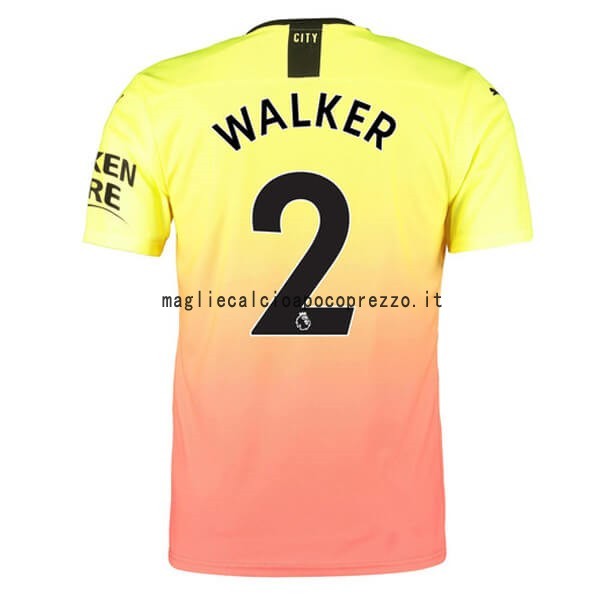 NO.2 Walker Terza Maglia Manchester City 2019 2020 Arancione