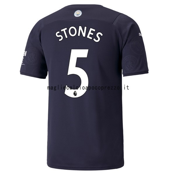 NO.5 Stones Terza Maglia Manchester City 2021 2022 Blu Navy