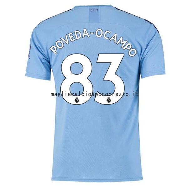 NO.83 Poveda Ocampo Prima Maglia Manchester City 2019 2020 Blu