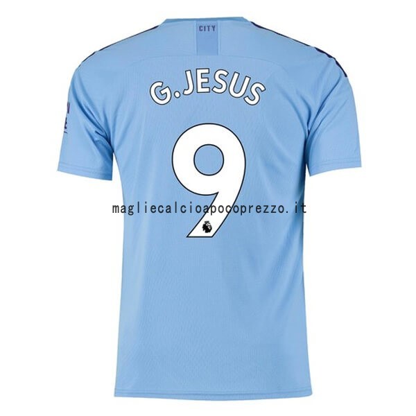 NO.9 G.Jesus Prima Maglia Manchester City 2019 2020 Blu
