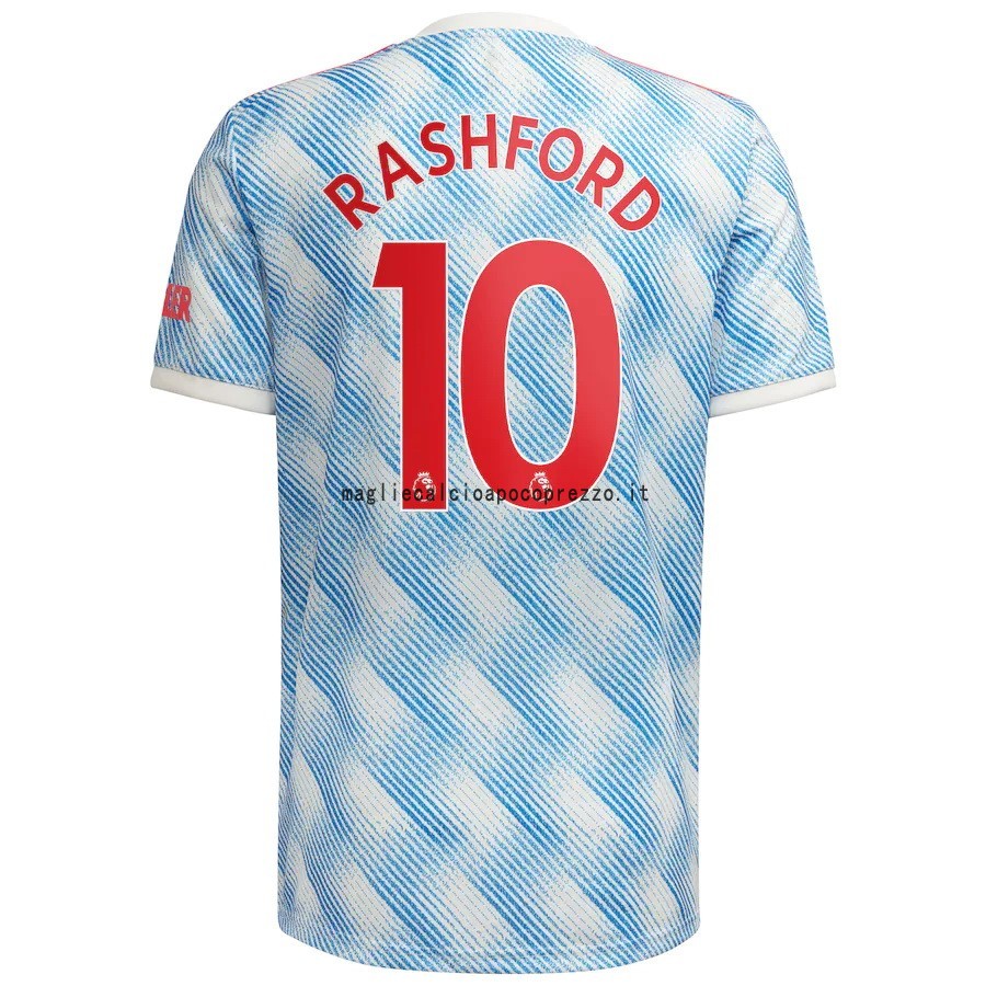 NO.10 Rashford Seconda Maglia Manchester United 2021 2022 Blu