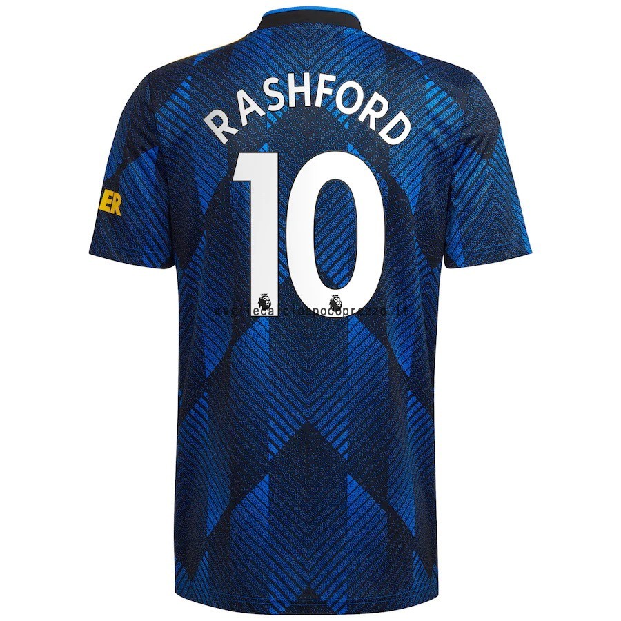 NO.10 Rashford Terza Maglia Manchester United 2021 2022 Blu