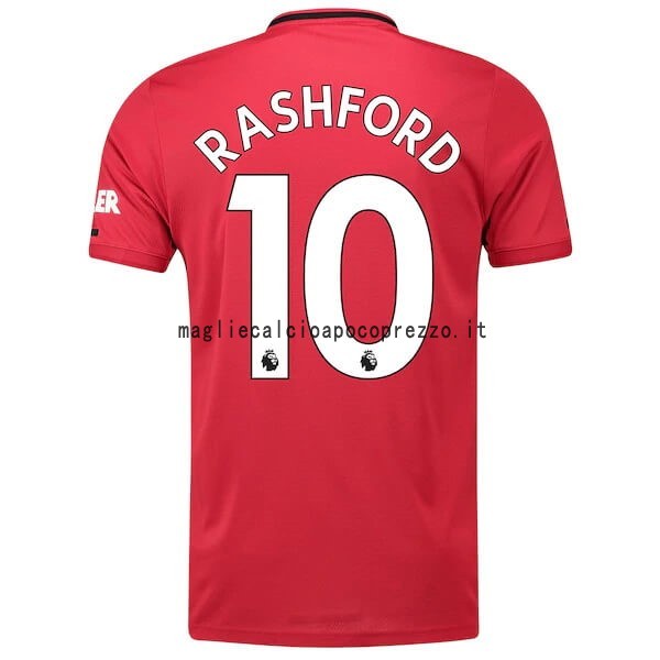 NO.10 Rashford Prima Maglia Manchester United 2019 2020 Rosso