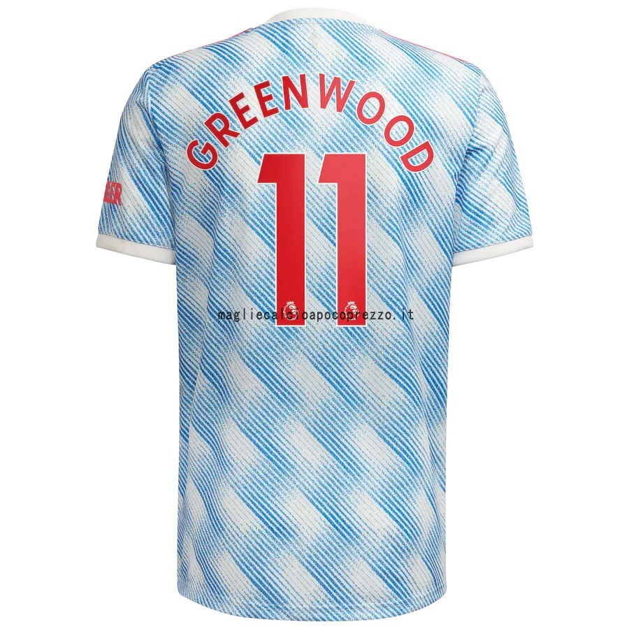 NO.11 Greenwood Seconda Maglia Manchester United 2021 2022 Blu