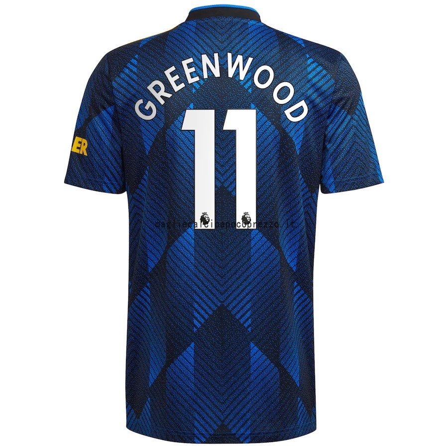 NO.11 Greenwood Terza Maglia Manchester United 2021 2022 Blu
