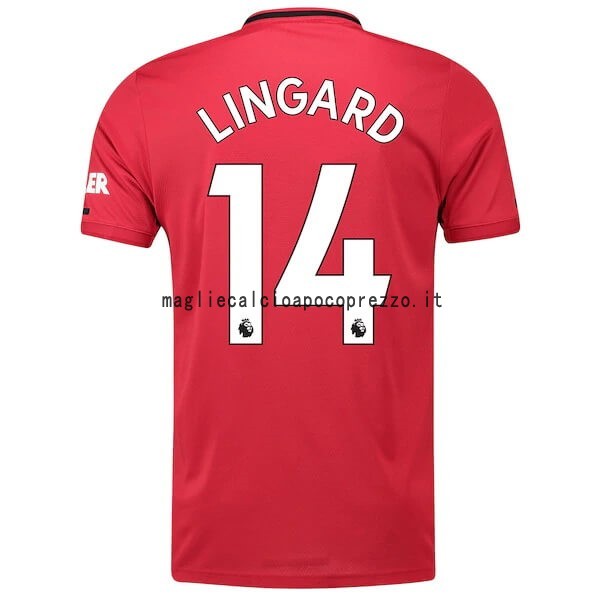 NO.14 Lingard Prima Maglia Manchester United 2019 2020 Rosso