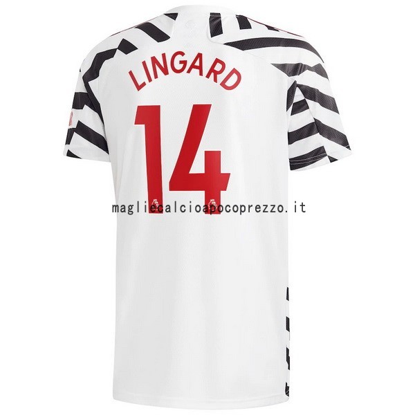 NO.14 Lingard Terza Maglia Manchester United 2020 2021 Bianco
