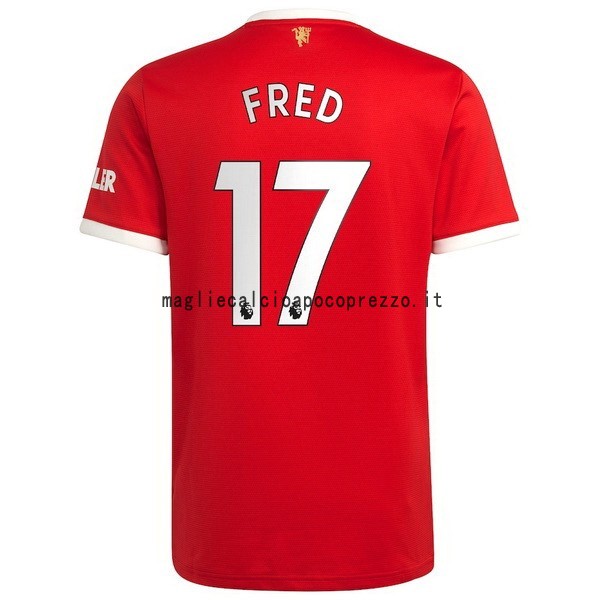 NO.17 Fred Prima Maglia Manchester United 2021 2022 Rosso