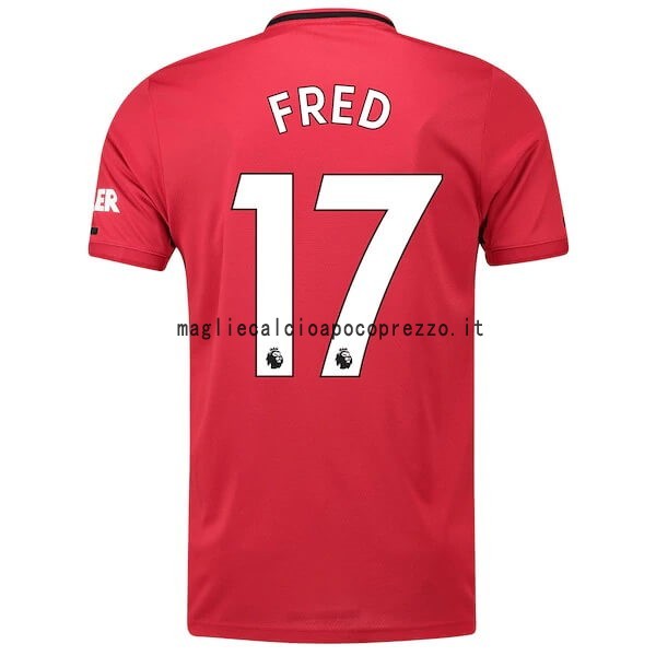 NO.17 Fred Prima Maglia Manchester United 2019 2020 Rosso