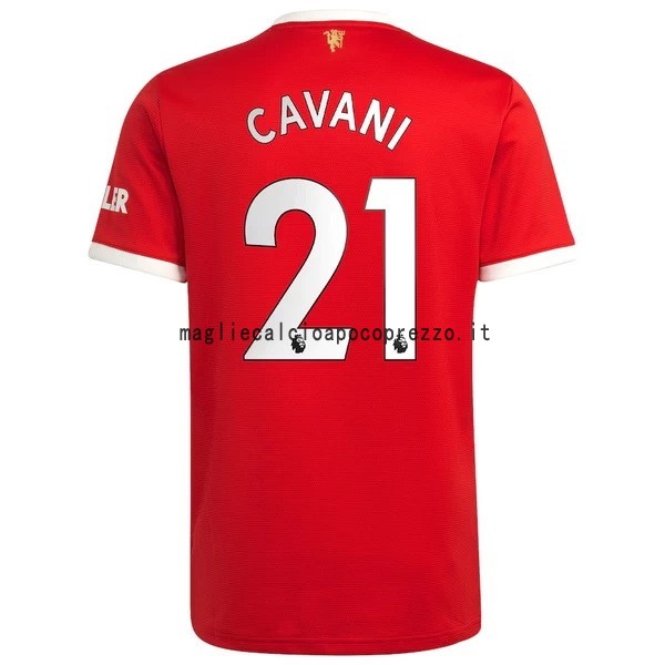 NO.21 Cavani Prima Maglia Manchester United 2021 2022 Rosso