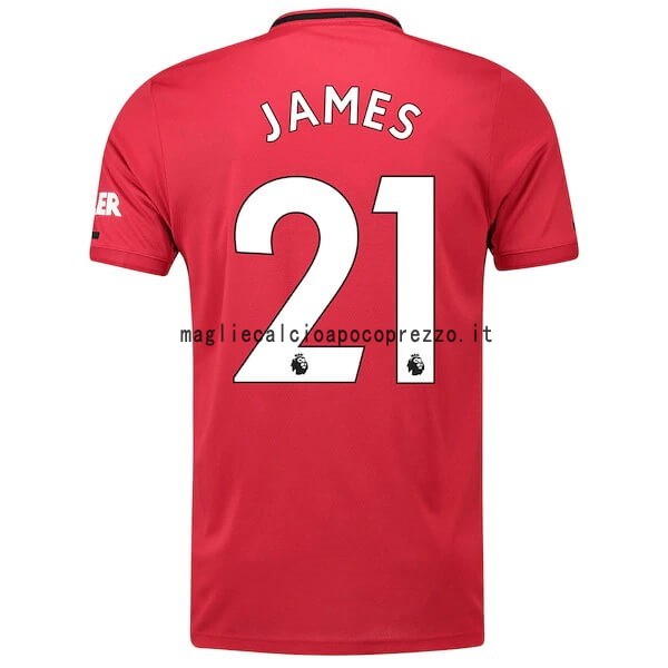 NO.21 James Prima Maglia Manchester United 2019 2020 Rosso