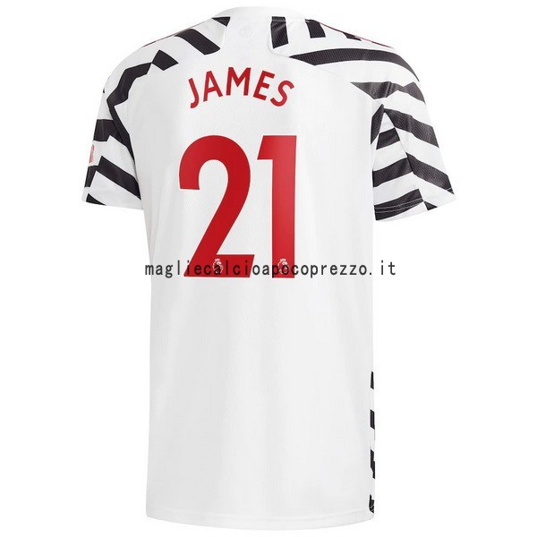 NO.21 James Terza Maglia Manchester United 2020 2021 Bianco