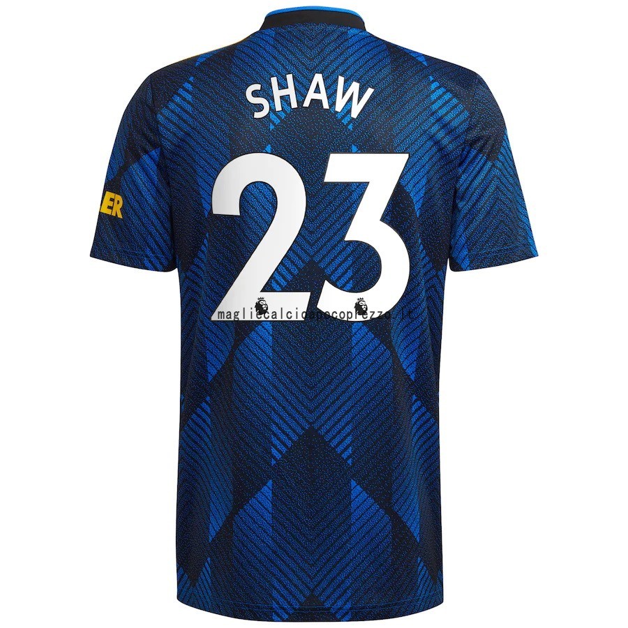 NO.23 Shaw Terza Maglia Manchester United 2021 2022 Blu