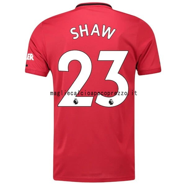 NO.23 Shaw Prima Maglia Manchester United 2019 2020 Rosso