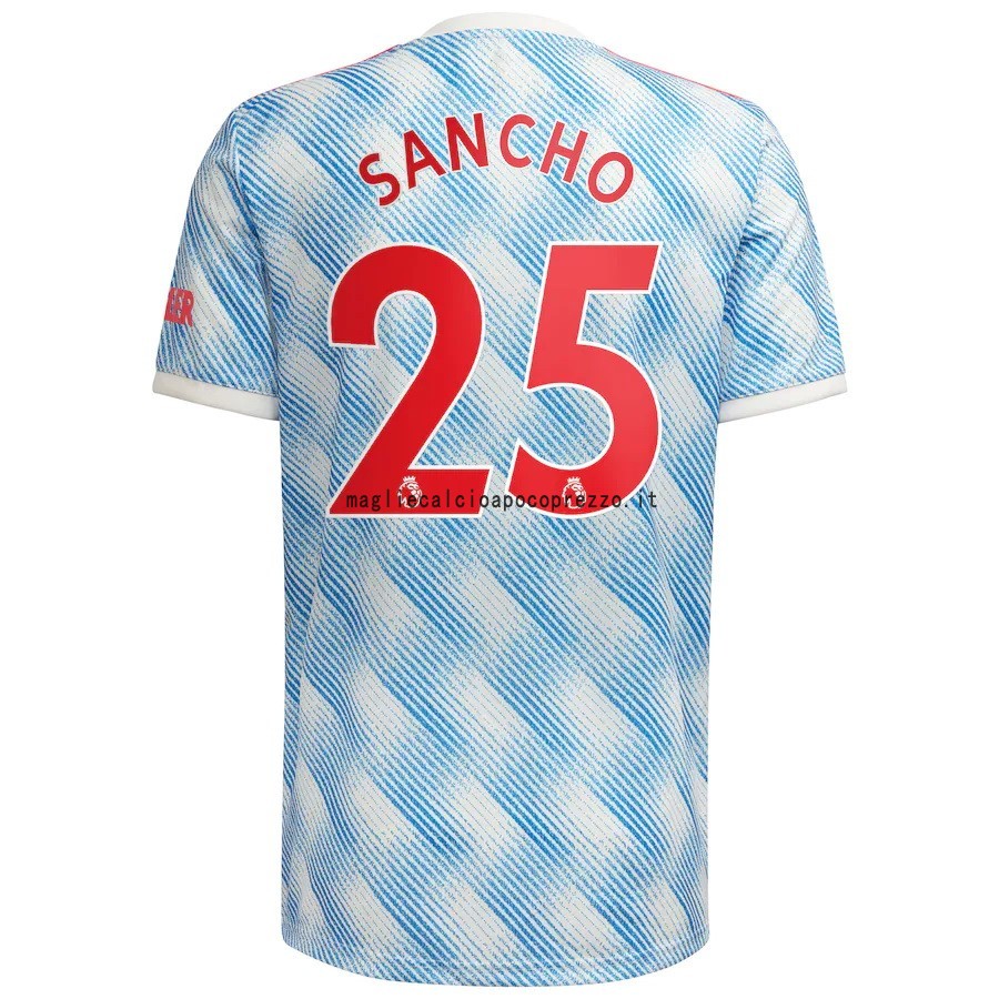 NO.25 Sancho Seconda Maglia Manchester United 2021 2022 Blu