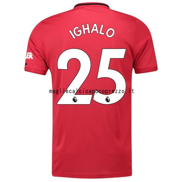 NO.25 Ighalo Prima Maglia Manchester United 2019 2020 Rosso