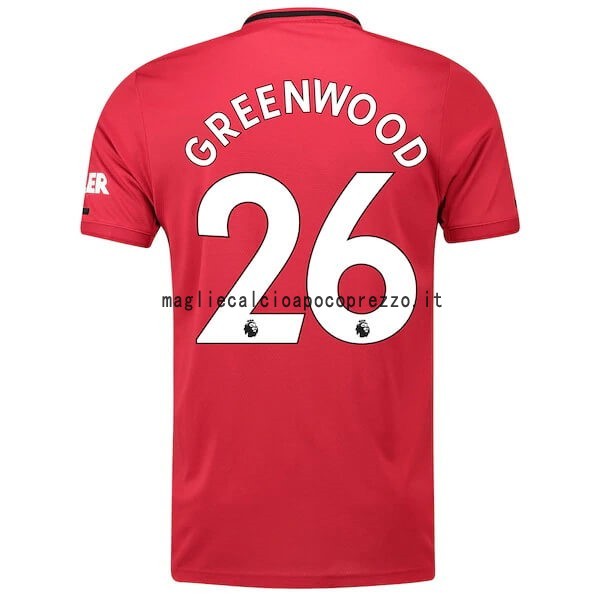 NO.26 Greenwood Prima Maglia Manchester United 2019 2020 Rosso
